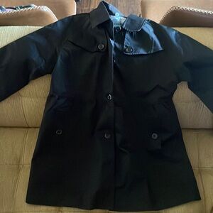 KIDS LIGHTWEIGHT BLACK COAT